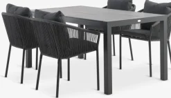HAGEN + GILJAMesa HAGEN L160 + 4 sillas GILJA gris