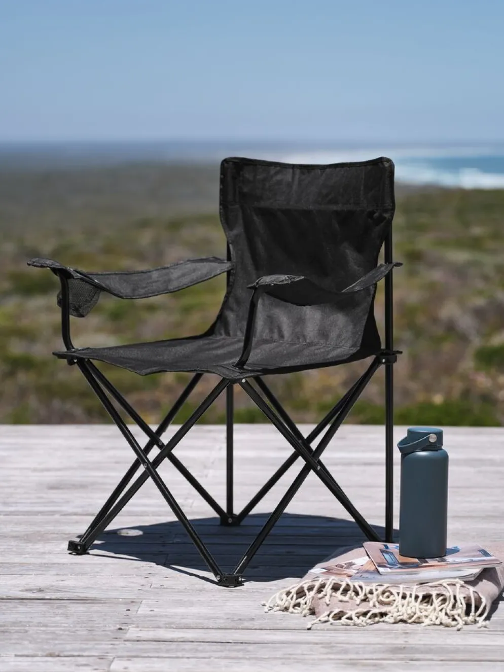 HALDBAKKENSilla de camping HALDBAKKEN negro