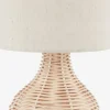 HELMERLámpara de mesa HELMER Ø17xA32cm natural