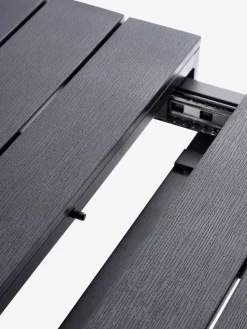 HESTEHAVE + GILJAMesa HESTEHAVE L205/275 negro + 4 sillas GILJA gris