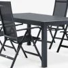 HESTEHAVE + LOMMAMesa HESTEHAVE L205/275 + 4 sillas LOMMA negro
