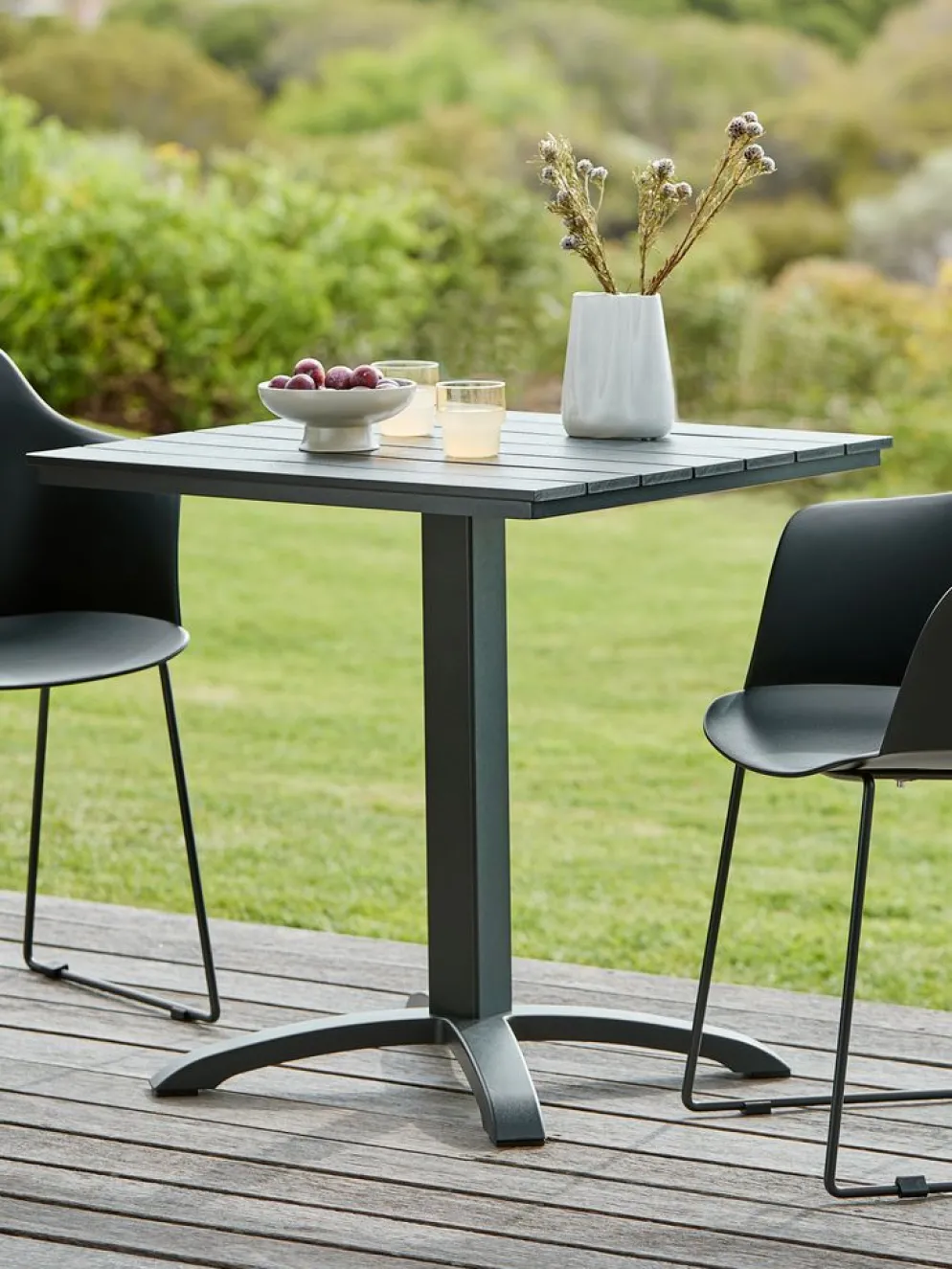 HOBROMesa de balcón HOBRO A70xL70 negro