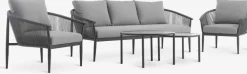HOLMESTRANDConjunto muebles jardín HOLMESTRAND 5 plazas gris