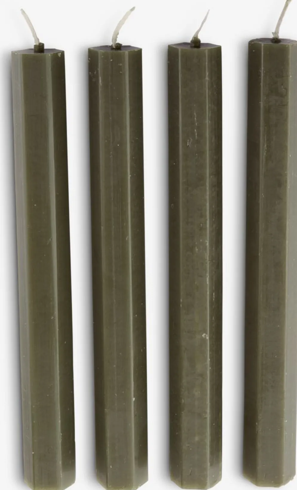 HOLMEVelas para candelabro HOLME A20cm oliva 4 unidades