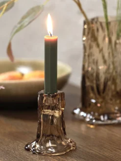 HOLMEVelas para candelabro HOLME A20cm oliva 4 unidades