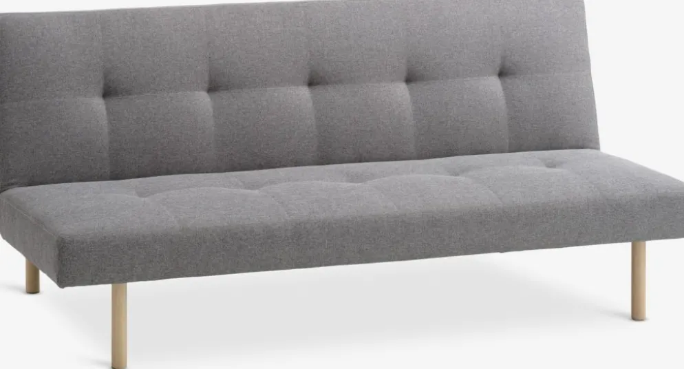 HOLSTEDSofá cama HOLSTED tela gris/natural