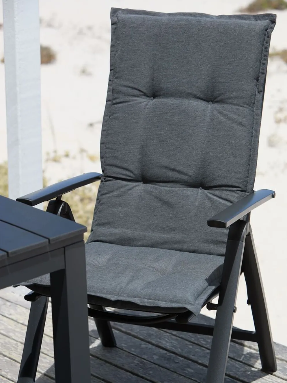 HOPBALLECojín de jardín para silla reclinable HOPBALLE gris oscuro