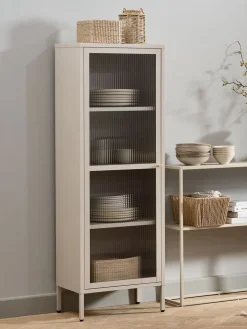 HOPTRUPVitrina HOPTRUP 1 puerta beis