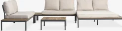 HOUConjunto jardín HOU chaise longue 6 plazas madera dura