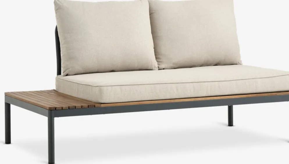 HOUConjunto muebles jardín HOU 2 plazas madera dura