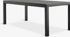 HSTEHAVE + KRISTIANSTADMesa HESTEHAVE L205/275 negro + 4 sillas KRISTIANSTAD verde