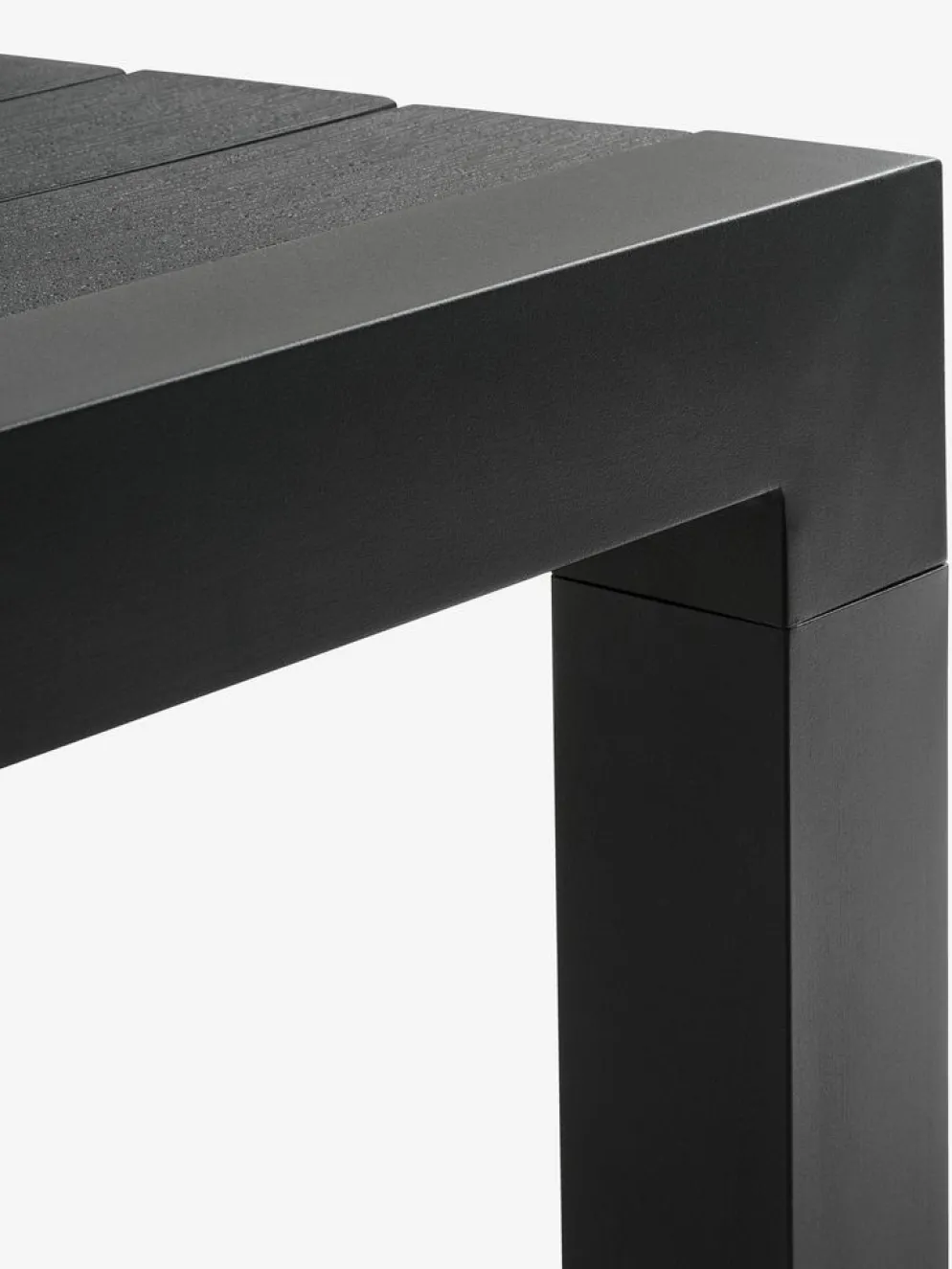 HSTEHAVE + KRISTIANSTADMesa HESTEHAVE L205/275 negro + 4 sillas KRISTIANSTAD verde