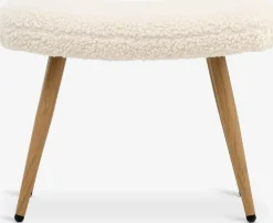 HUNDESTEDReposapiés HUNDESTED felpa blanco crudo/color roble