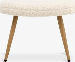HUNDESTEDReposapiés HUNDESTED felpa blanco crudo/color roble