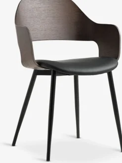 HVIDOVRESilla de comedor HVIDOVRE roble oscuro/negro