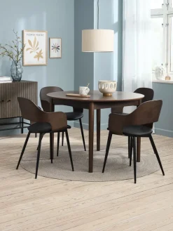 HVIDOVRESilla de comedor HVIDOVRE roble oscuro/negro
