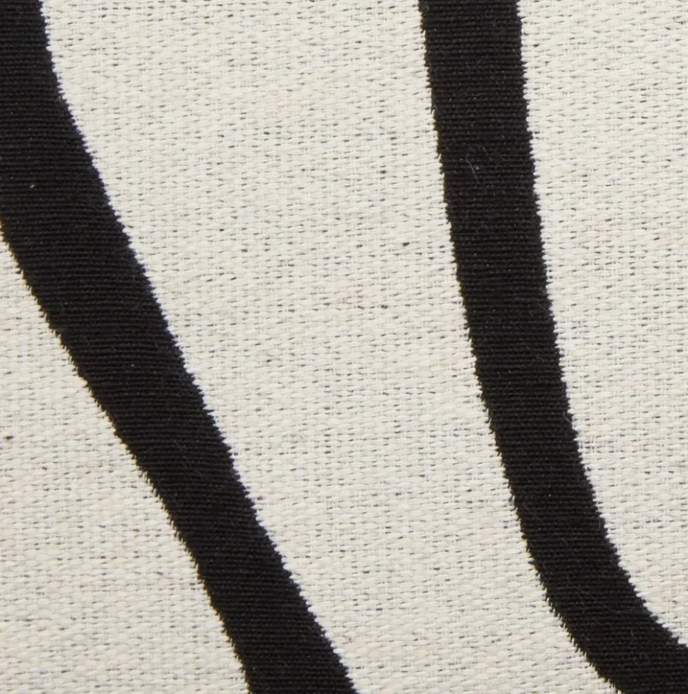 HVITVEISCojín HVITVEIS 45x45 blanco crudo/negro