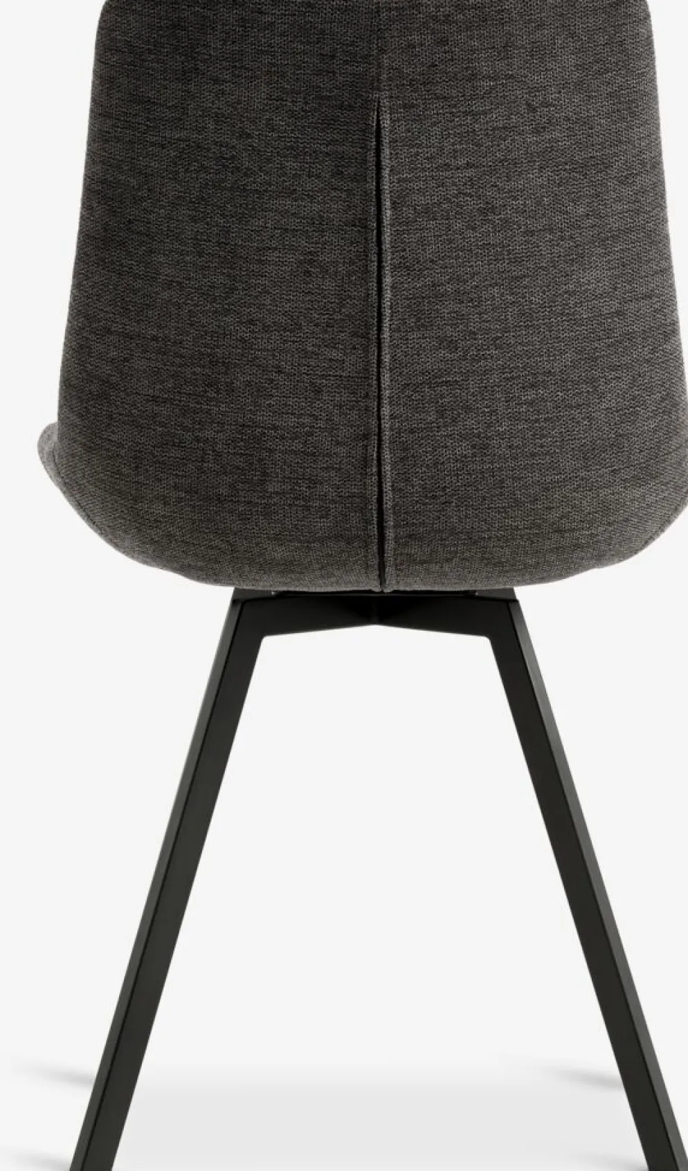 HYGUMSilla de comedor HYGUM giratoria gris/negro
