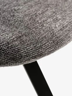 HYGUMSilla de comedor HYGUM giratoria gris/negro