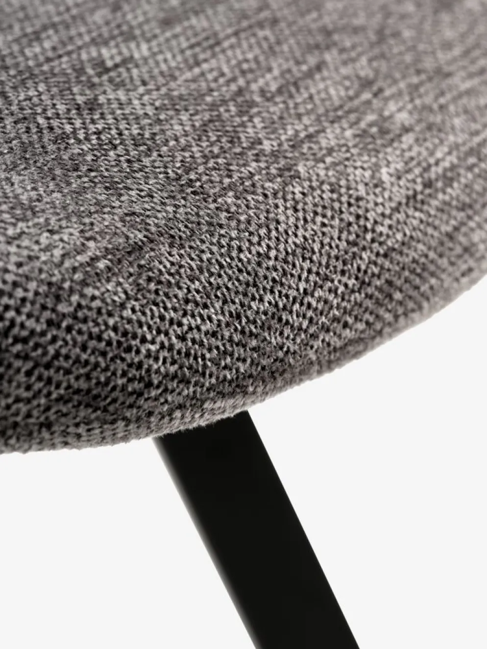 HYGUMSilla de comedor HYGUM giratoria gris/negro