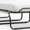 ILSKOVCama plegable ILSKOV 80x193 blanco/negro