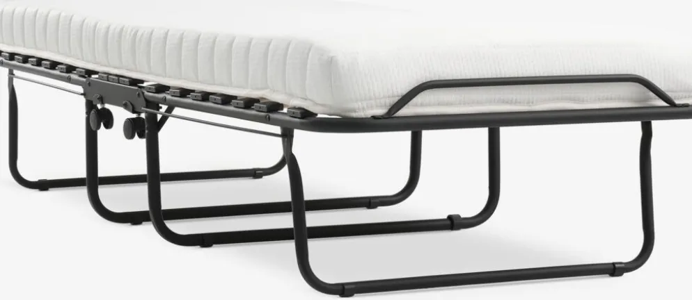 ILSKOVCama plegable ILSKOV 80x193 blanco/negro
