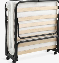 ILSKOVCama plegable ILSKOV 80x193 blanco/negro
