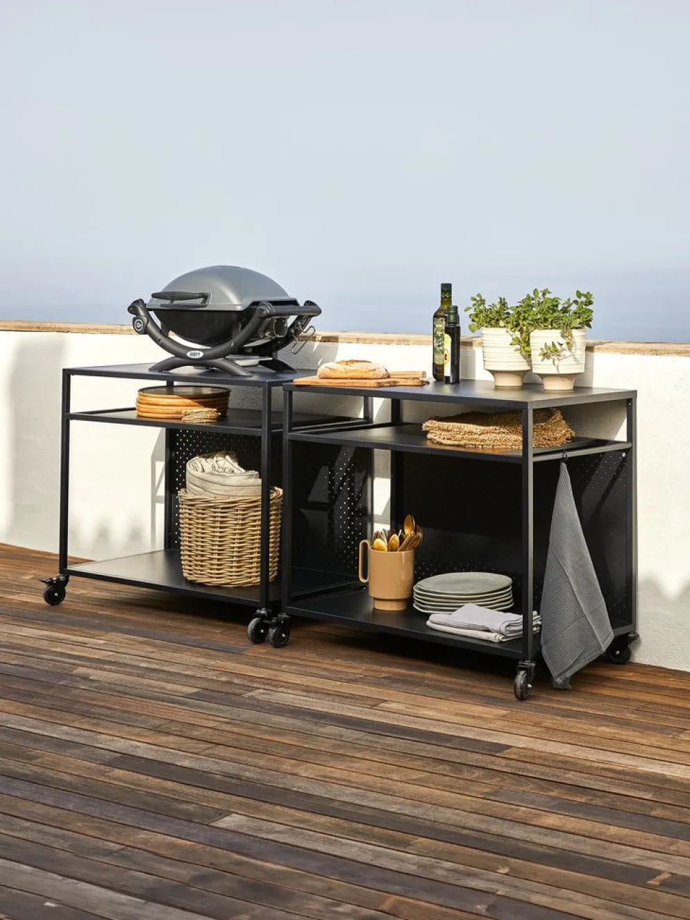 INDSLEVMesa de barbacoa INDSLEV A50xL90 negro