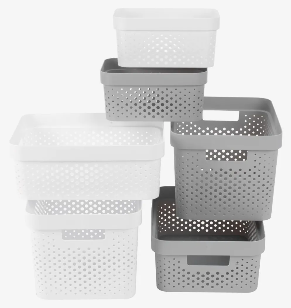 INFINITYCesta INFINITY 4,5L plástico gris