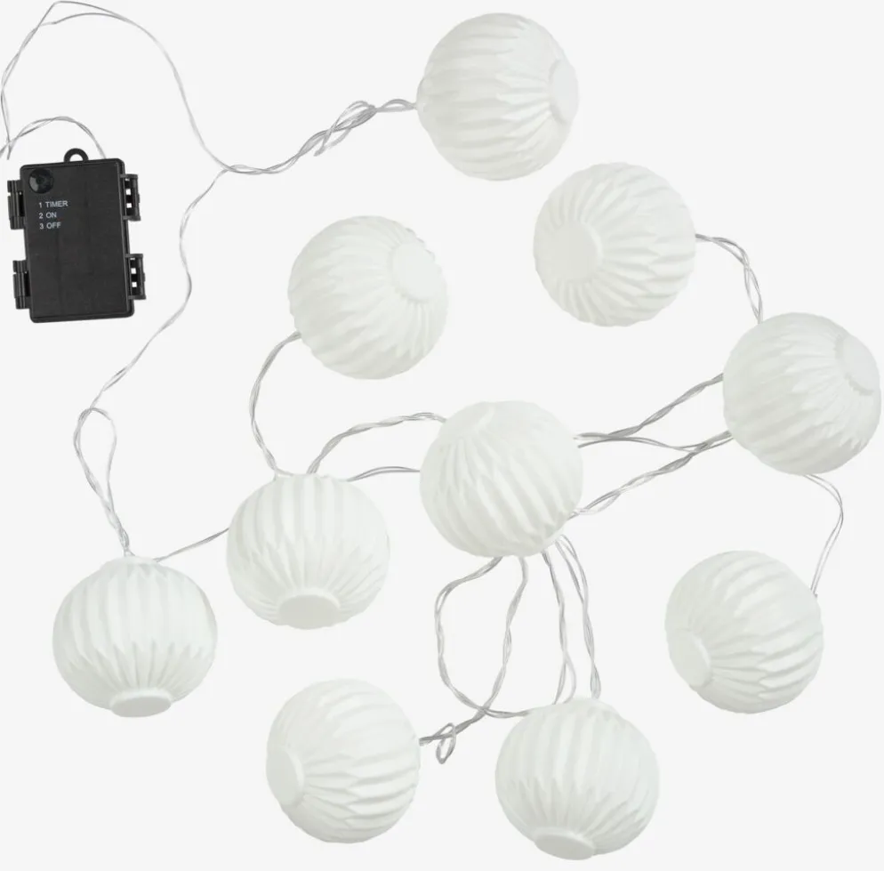 ISFUGLGuirnalda de luces exterior ISFUGL L315cm 10 LED blanco