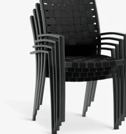 JEKSENSilla apilable JEKSEN negro