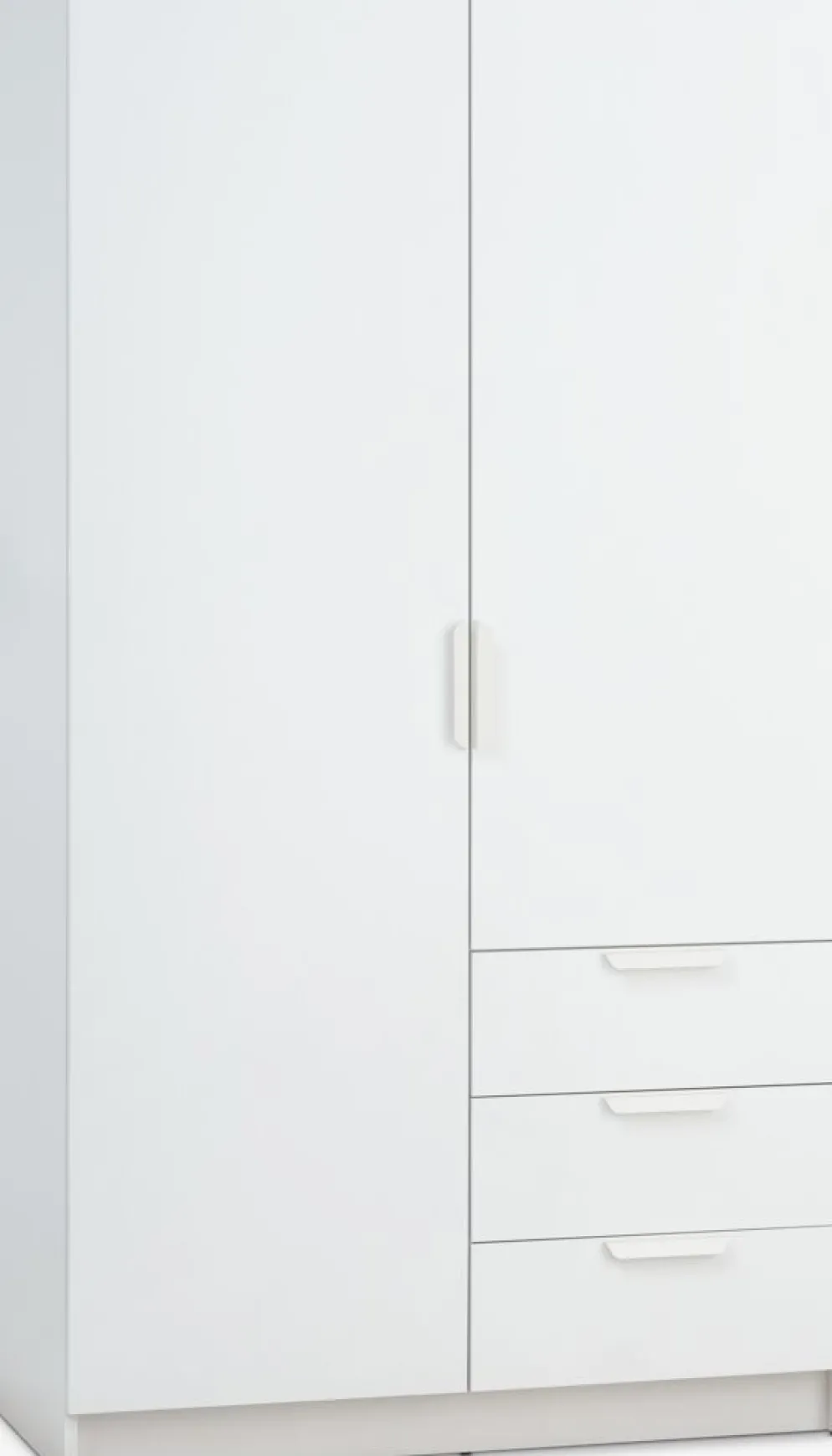 JENSLEVArmario JENSLEV 96x176 2 puertas 3 cajones blanco