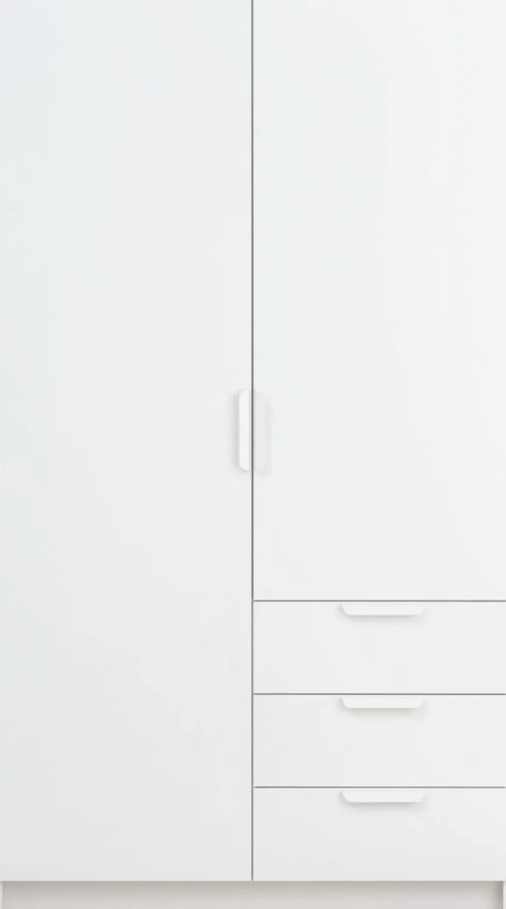 JENSLEVArmario JENSLEV 96x176 2 puertas 3 cajones blanco