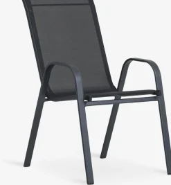 JERSORE + LEKNESMesa JERSORE L140 + 4 sillas LEKNES negro