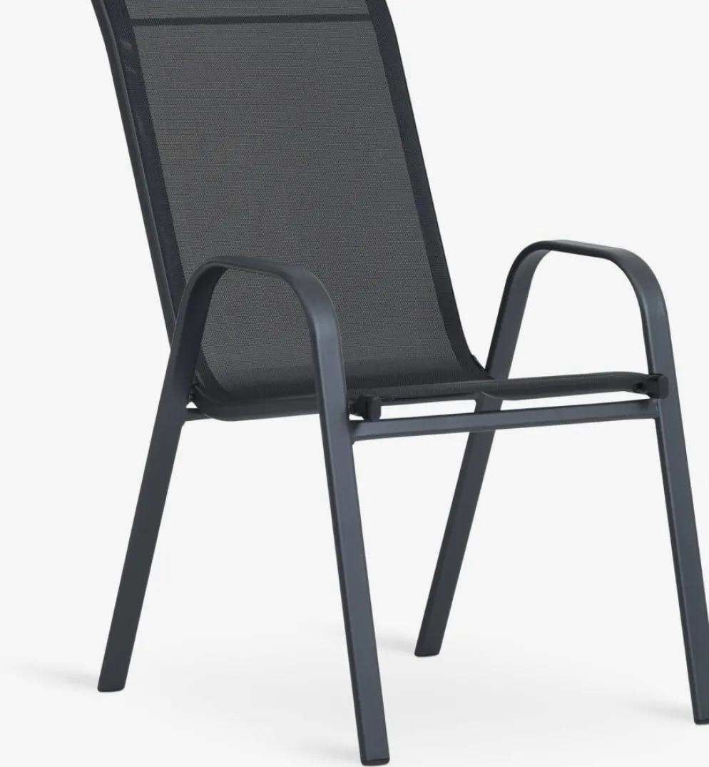 JERSORE + LEKNESMesa JERSORE L140 + 4 sillas LEKNES negro