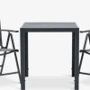 JERSORE + MELLBYMesa JERSORE L70 + 2 sillas MELLBY negro