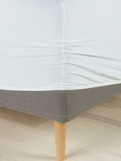 JETTEGOLDSábana bajera ajustable de jersey JETTE 90x200x35 blanco