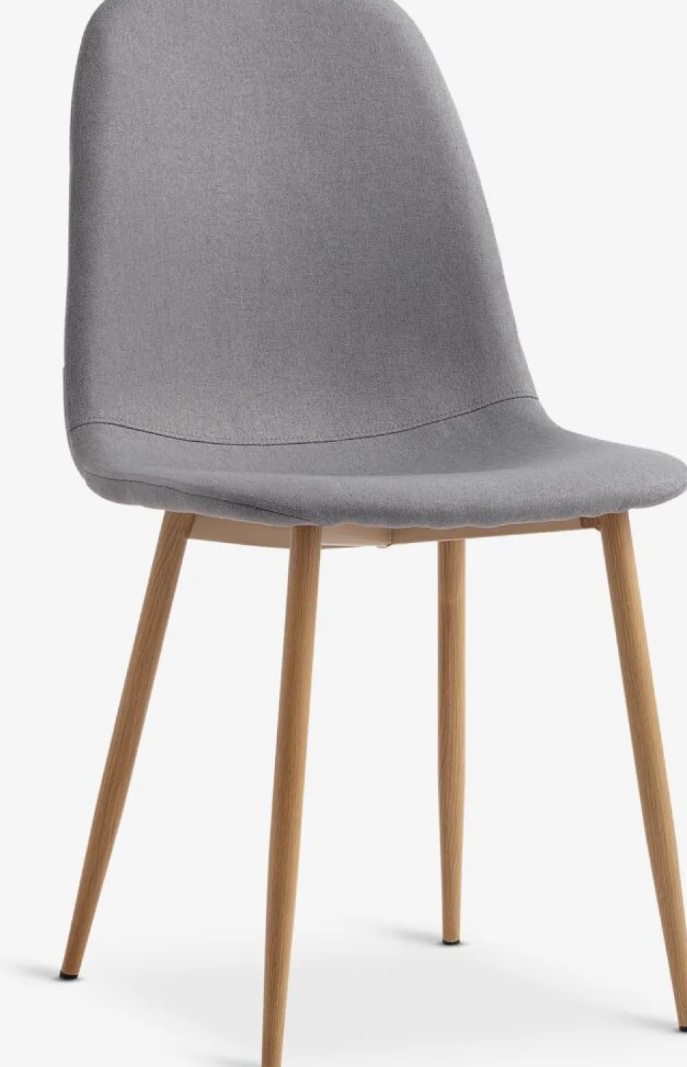 JONSTRUPSilla de comedor JONSTRUP tela gris/color roble natural