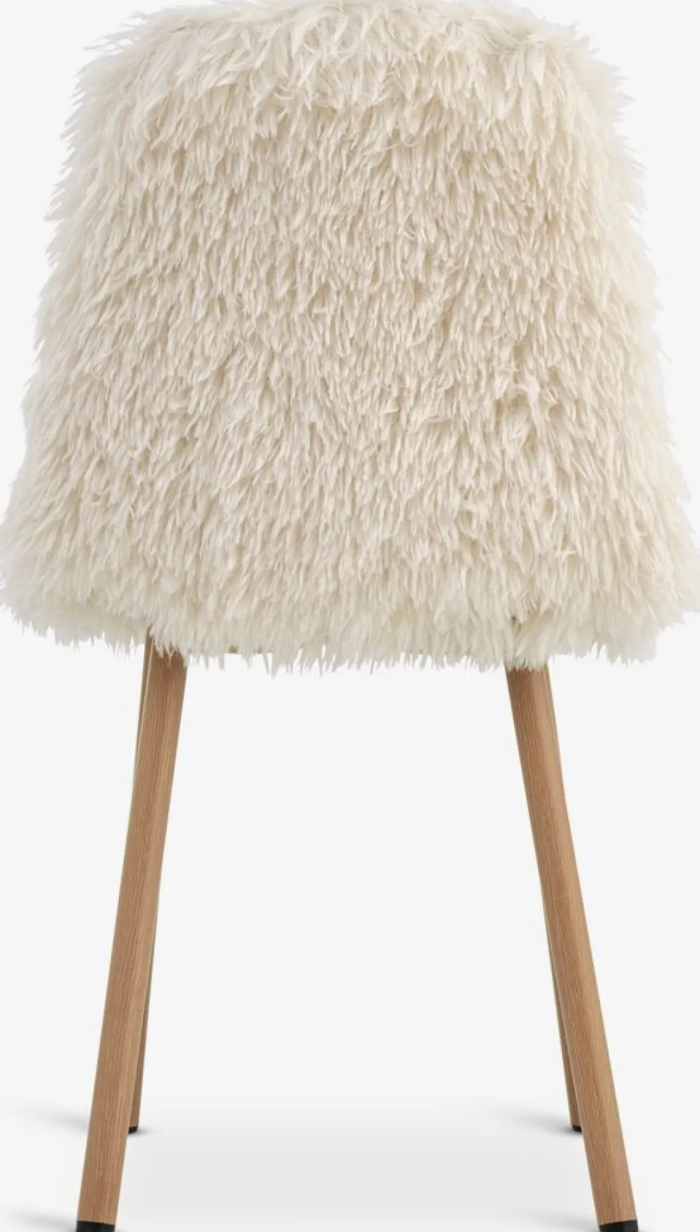 JONSTRUPSilla de comedor JONSTRUP felpa blanco crudo/color roble