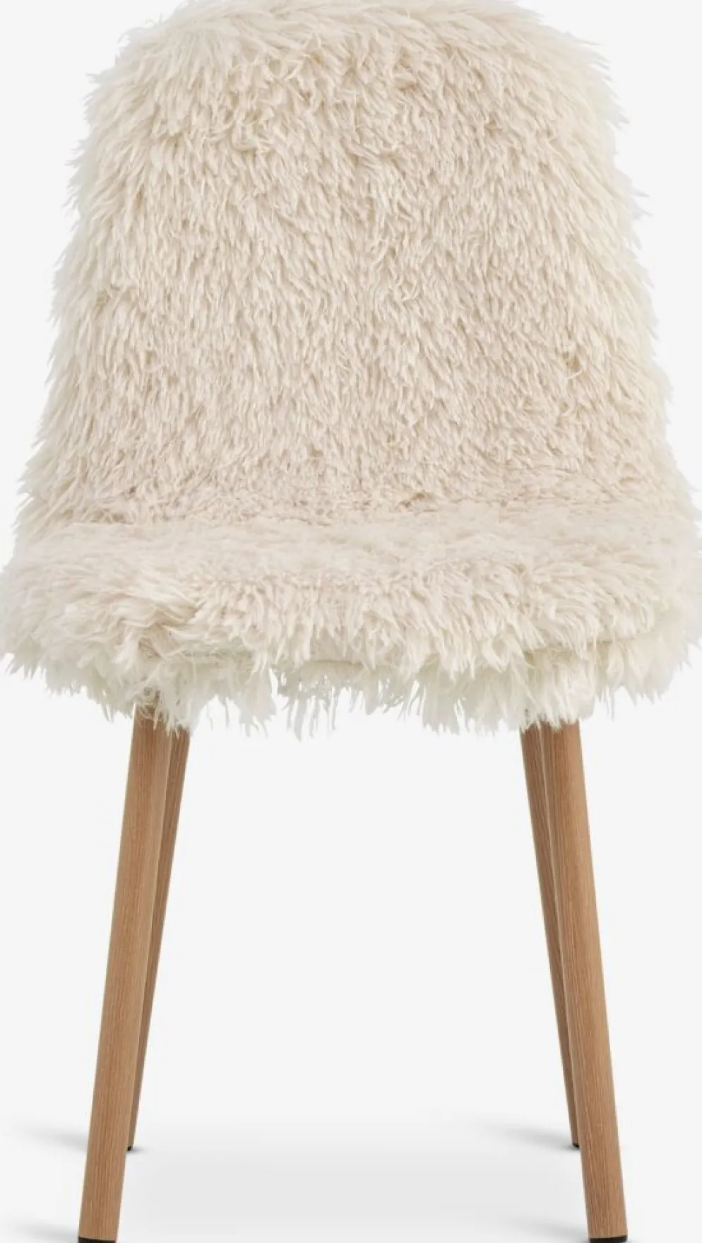 JONSTRUPSilla de comedor JONSTRUP felpa blanco crudo/color roble