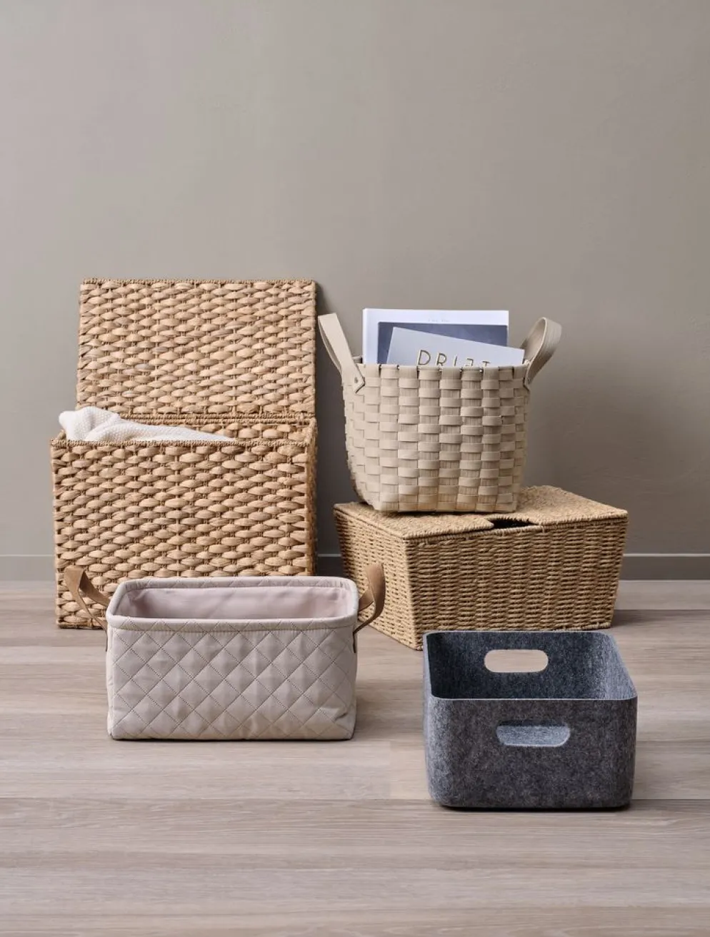 JOSEFCesta JOSEF A25xL33xA14cm gris