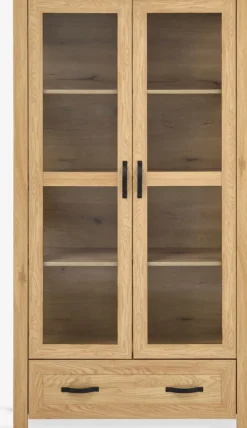 JUNGENVitrina JUNGEN 2 puertas 1 cajón color roble cálido