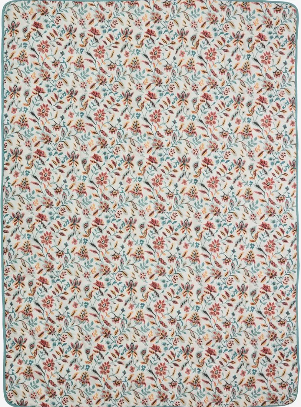 KAMILLEManta acolchada KAMILLE 140x200 blanco/turquesa