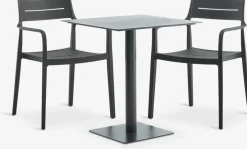 KAPPRUET + INGSTRUPMesa KAPPRUET L65 + 2 sillas INGSTRUP negro