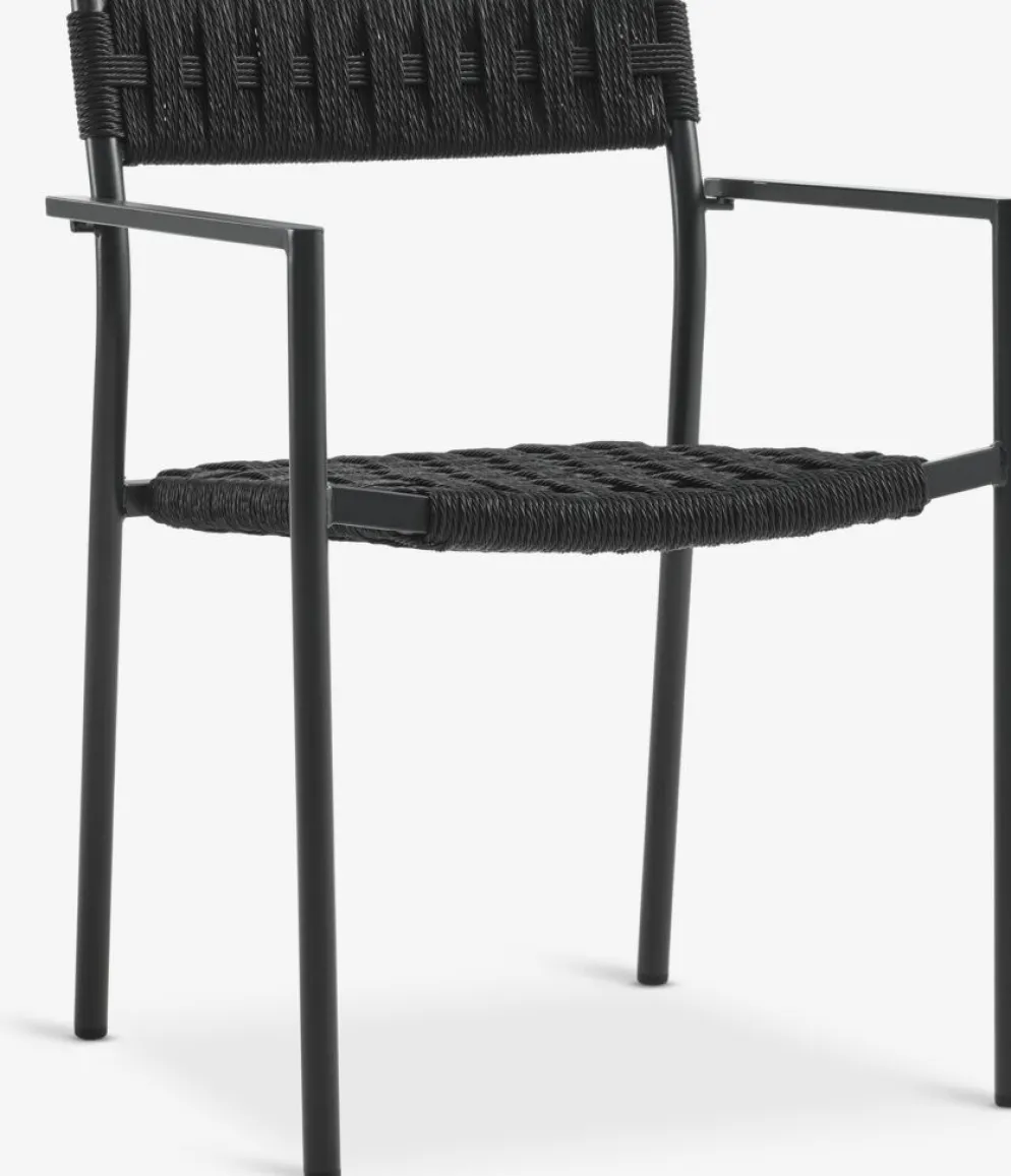 KAPPRUET + TRILLEVALLENMesa KAPPRUET L65 + 2 sillas TRILLEVALLEN negro