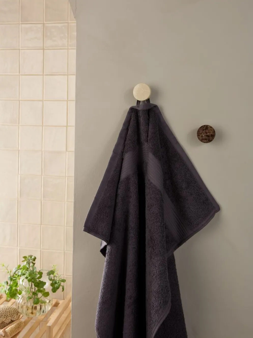 KARLSTADGOLDToalla de mano KARLSTAD 50x100 gris oscuro