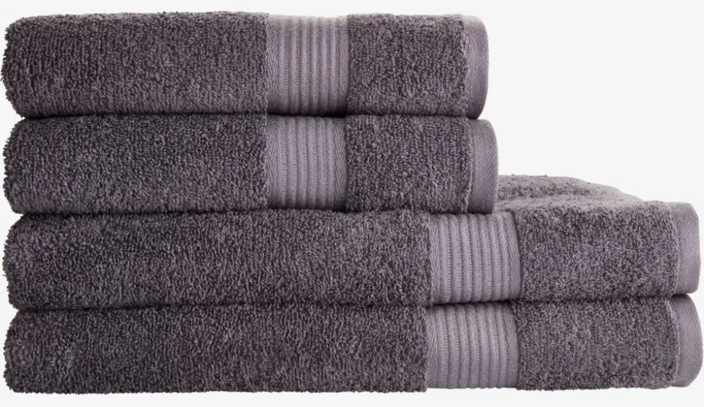 KARLSTADGOLDToalla de mano KARLSTAD 50x100 gris oscuro