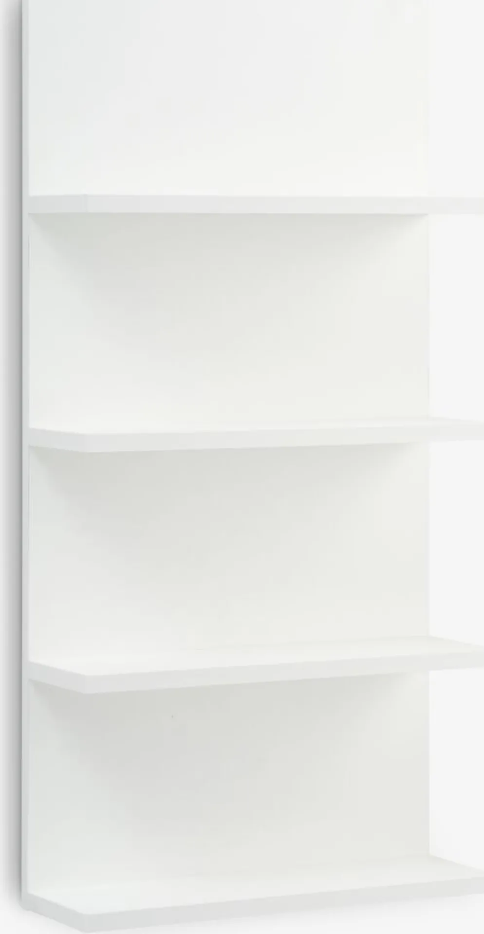 KARSTOFTEstante de pared KARSTOFT 4 estantes blanco