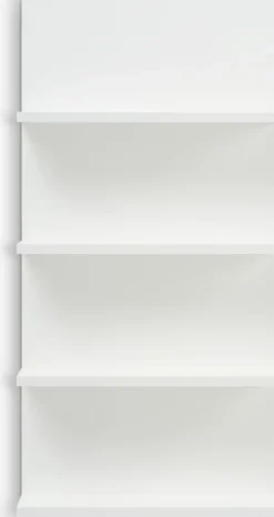 KARSTOFTEstante de pared KARSTOFT 4 estantes blanco