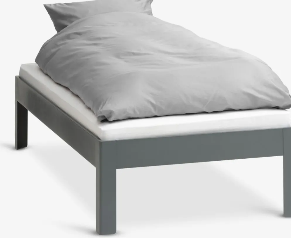 KILDENEstructura cama KILDEN 90x200 gris oscuro